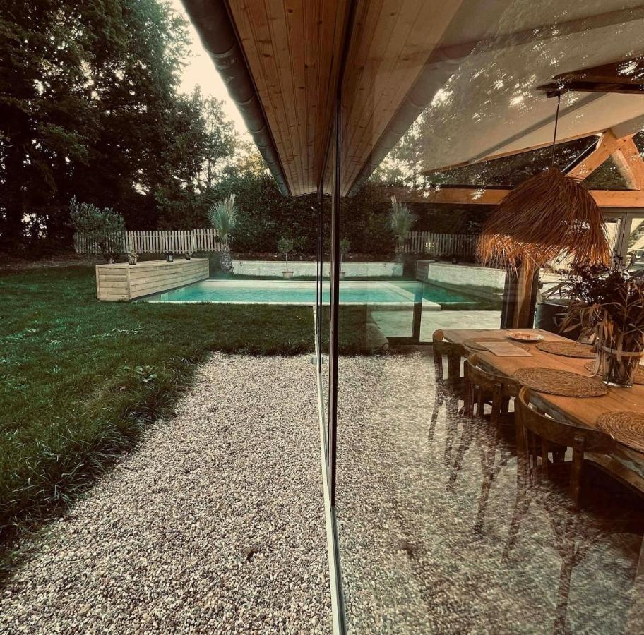 Cottage Normand Avec Sa Grande Piscine Chauffee Toute L Annee Sur Parc Arbore Et Clos En Plein Coeur De La Campagne Adapte Aux Kids Et Dog Friendly Saint-Antonin-de-Sommaire 外观 照片